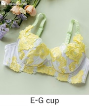 ボディメイクの真骨頂ゴージャス薔薇刺繍 「グレースイストグランデ ブラジャー(ワイヤー有り)」 ブラジャー