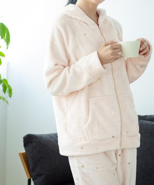 ふんわり軽くて暖かいmemory fleece (メモリーフリース)あったかパーカー 「メモリーフリース」 パーカー上下セット