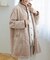 ふんわり軽くて暖かいmemory fleece (メモリーフリース)パジャマにプラス、ロングガウン 「メモリーフリース」 ガウン
