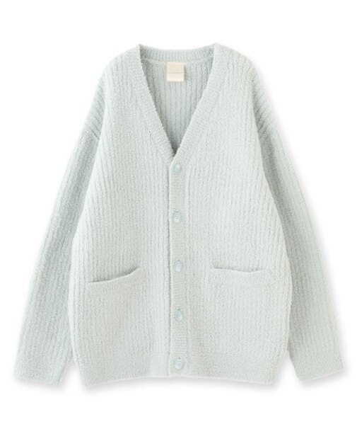 ふわふわ＆さらさらの極上手触りユニセックスが嬉しい楽ちんニット 「パウダーもこ ガウン」 ガウン