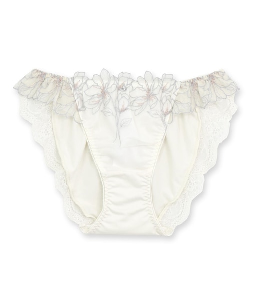 軽やかに揺れるチュールフラワーデイリー使いに☆ 「ノーブルティアラブラ002 ショーツ」 ショーツ