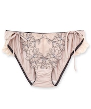 軽やかに揺れるチュールフラワー可愛くて楽ちんな紐ショーツ 「ノーブルティアラブラ002 脇紐」 脇紐ショーツ