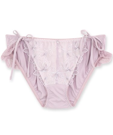 軽やかに揺れるチュールフラワー可愛くて楽ちんな紐ショーツ 「ノーブルティアラブラ002 脇紐」 脇紐ショーツ