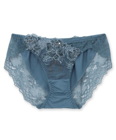 華あり刺繍デザイン穿きやすいノーマルショーツ 「スタイルアップワイヤレスフローラ ショーツ」 ショーツ