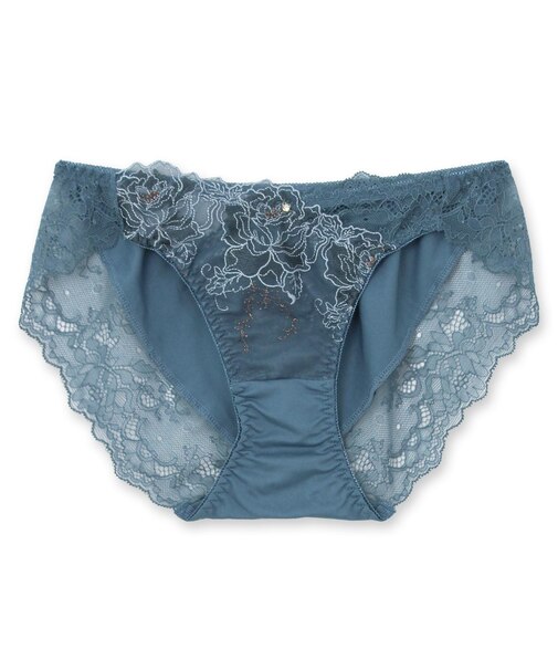 華あり刺繍デザイン穿きやすいノーマルショーツ 「スタイルアップワイヤレスフローラ ショーツ」 ショーツ