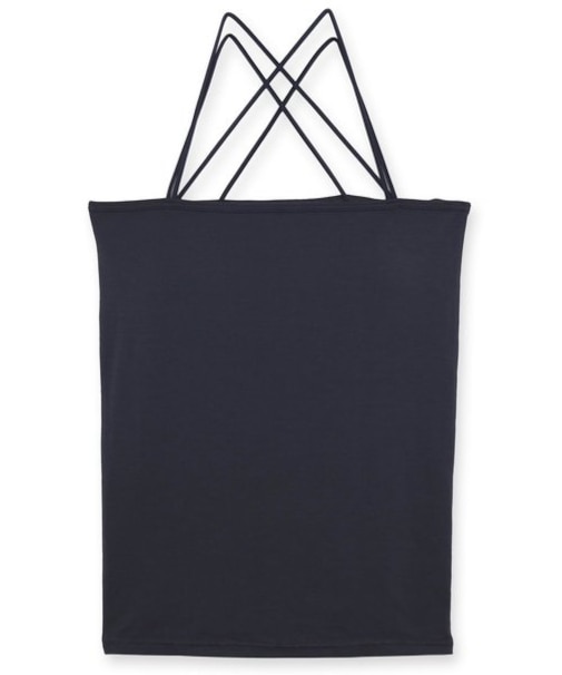 さらっと滑らかなシルキーリネンシンプルデザインのパッド付きキャミ 「シルキーリネン キャミソール」 キャミソール