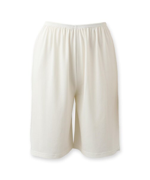 冷感＋多機能☆ベーシックインナー「冷はだヴェール」丈が選べるシンプル・ペチコート＆フレアパンツ 「冷はだヴェール ペチコート」 ペチコート