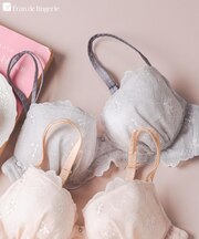 軽さが魅力のノンワイヤーブラフェミニンなナチュラルデザイン 「ナチュラルデイリーノンワイヤーブラ001 ブラジャー（ワイヤー無し）」 ノンワイヤーブラ ブラジャーワイヤーなし