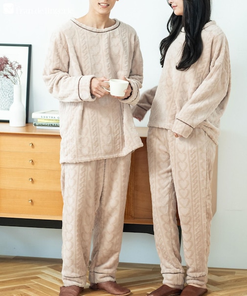 ふんわり軽くて暖かいmemory fleece (メモリーフリース)さっと被れるプルオーバー 「メモリーフリース かぶり上下セット」 かぶり上下セット