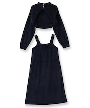ふんわり軽くて暖かいmemory fleece (メモリーフリース)デザイン性◎ワンピースとボレロのセット 「メモリーフリース ワンピース」 ワンピース