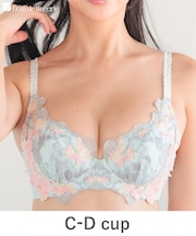 ボディメイクの真骨頂印象派の絵画のようなフラワーモチーフ 「グレースイストムード ブラジャー（ワイヤー有り）」 ブラジャー