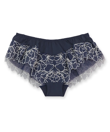 品ありチュールフラワーリュクスな可愛さ! 「ノーブルティアラブラ003 フレア」 フレアショーツ