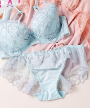 品ありチュールフラワー可愛くて響かない 「ノーブルティアラブラ003 バックレース」 バックレースショーツ