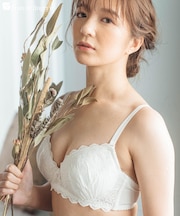 フェミニンなコットンレースバストメイクも自然派 「コットンドラジェ ブラジャー(ワイヤー有り)」 ブラジャー