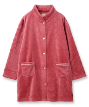 もこもこ ガウン ルームウェア 冬 あったか パジャマ レディース 着る毛布「メモリーフリース」