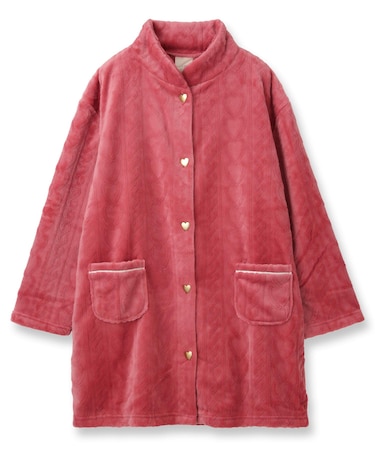 もこもこ ガウン ルームウェア 冬 あったか パジャマ レディース 着る毛布「メモリーフリース」