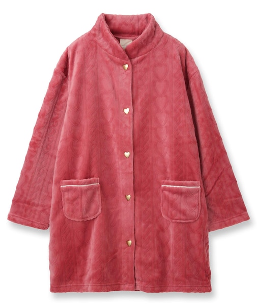 もこもこ ガウン ルームウェア 冬 あったか パジャマ レディース 着る毛布「メモリーフリース」