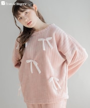 もこもこ ルームウェア パジャマ 冬 レディース あったか モコモコ 着る毛布「メモリーフリース」