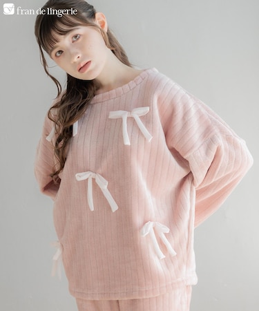 もこもこ ルームウェア パジャマ 冬 レディース あったか モコモコ 着る毛布「メモリーフリース」