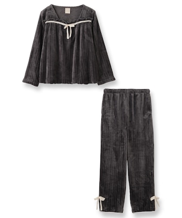 もこもこ ルームウェア パジャマ レディース 冬 あったか モコモコ 着る毛布「メモリーフリース」