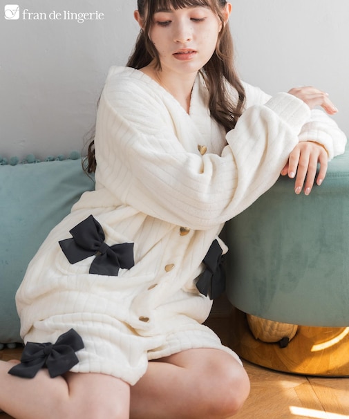 もこもこ ショートパンツ ルームウェア パジャマ レディース 冬 あったか 前開き モコモコ 着る毛布「メモリーフリース」