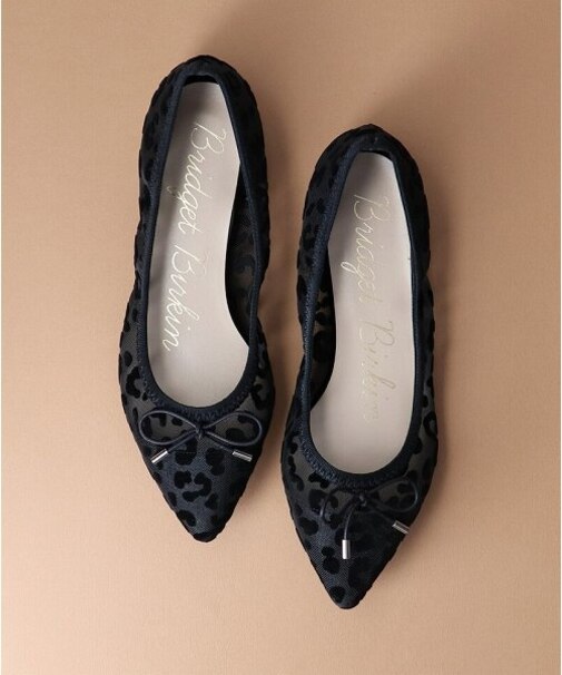 【Bridget Birkin】シアー素材ビジューヒールパンプス