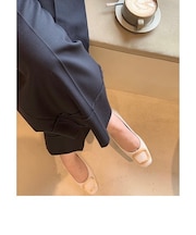 【BRIDGET BIRKIN】スクエアバックルフラットシューズ