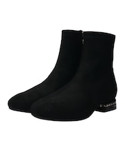 【Bridget Birkin】パールチェーンヒールストレッチショートブーツ