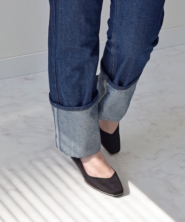 【BRIDGET BIRKIN】スクエアカジュアルウエッジパンプス