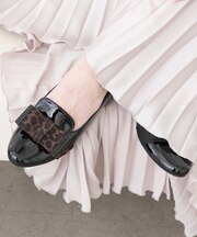 《新色入荷》【BRIDGET BIRKIN】ガーリーリボンローファー