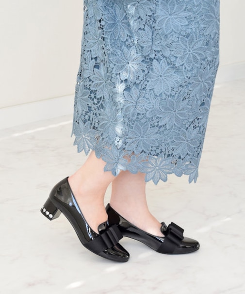 【BRIDGET BIRKIN】ヒールアップリボンローファー