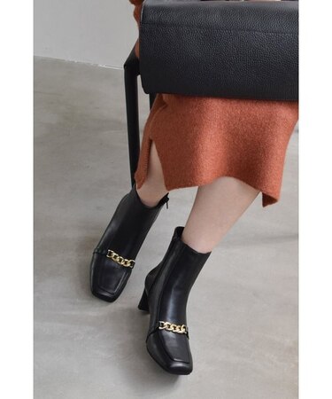 【BRIDGET BIRKIN】アクセサリーチェーンショートブーツ