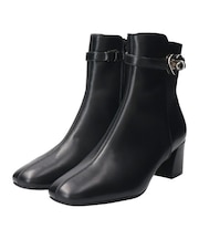 【BRIDGET BIRKIN】ハート金具ベルトショートブーツ