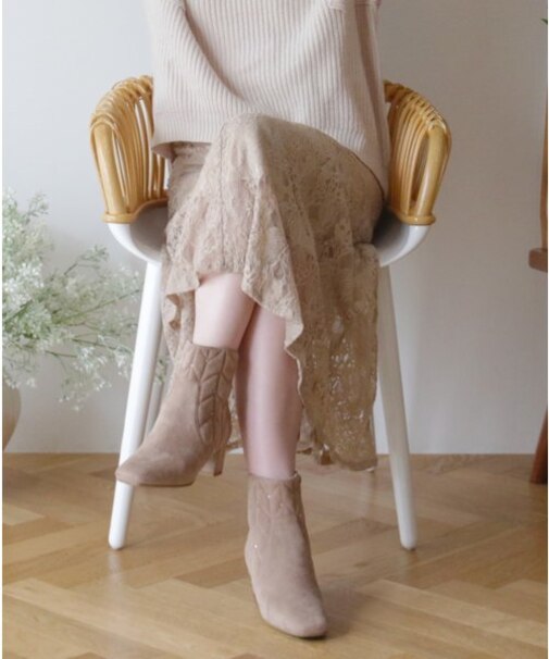 【BRIDGET BIRKIN】キルティングストーンショートブーツ