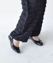 【BRIDGET BIRKIN】スクエアトゥリボンレインフラットパンプス