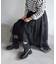 【QUSHELI】厚底タンクソール変形サイドゴアブーツ