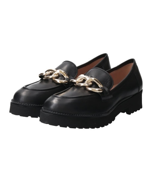 【INTER-CHAUSSURES】ラウンドトウチェーンローファー