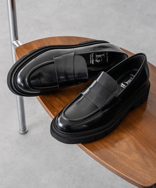 【LucaGrossi/ルカグロッシ】 厚底ローファー/G815M-UA セール】コインローファー/LUCA G815M-UA（ローファー）｜Luca Grossi