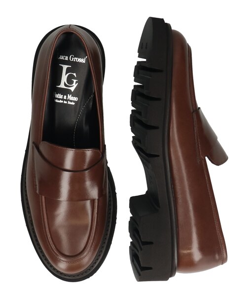 《新色入荷》【LUCA GROSSI】タンクソールローファー