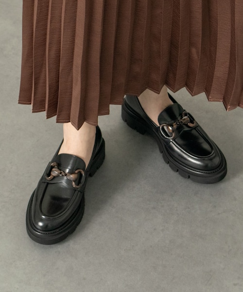 ローファー 「Luca Grossi」ワントーンビットローファー LUCA GROSSI】ワントーンビットローファー｜ブリジット バーキンの通販