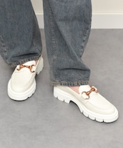 《新色入荷》【LUCA GROSSI】ワントーンビットローファー