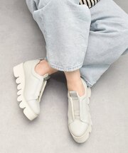 【Round About】甲ゴムヒールアップスニーカー