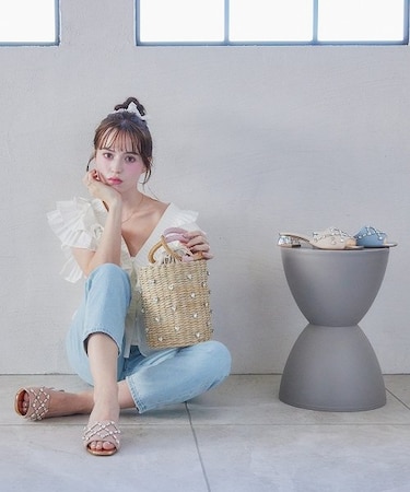 【BRIDGET BIRKIN】ハートビジュークロスミュール