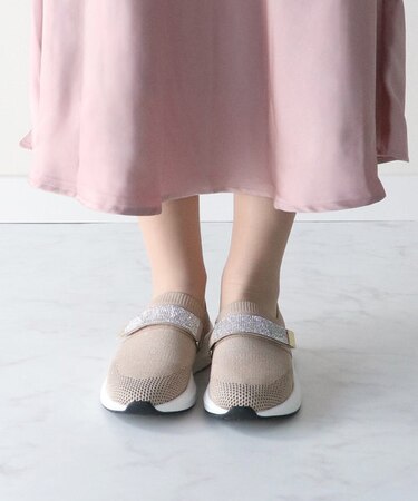 【BRIDGET BIRKIN】ベルトストーンニットスニーカー