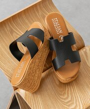 【ITALIAN SHOEMAKERS】厚底ミュールサンダル