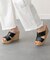 【Oh my Sandals】クッションインソール厚底ミュールサンダル