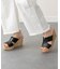 【Oh my Sandals】クッションインソール厚底ミュールサンダル