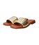 【Oh my Sandals】レザーメッシュフラットサンダル