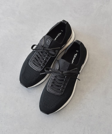 《新色入荷》【TAMARIS】4cmヒールニットスニーカー 