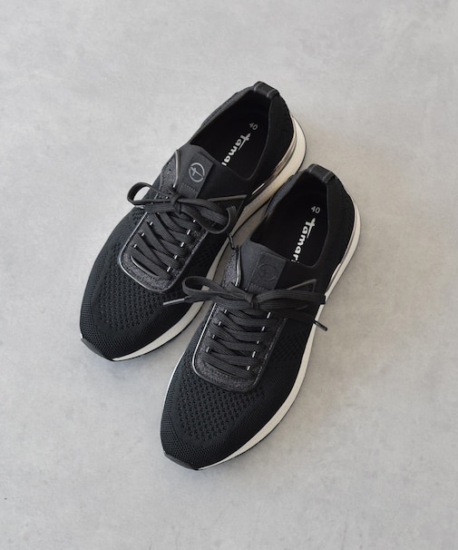 《新色入荷》【TAMARIS】4cmヒールニットスニーカー 